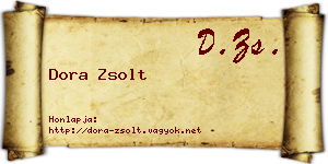 Dora Zsolt névjegykártya